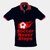 SOL'S Prince Contrast Cotton Piqué Polo Shirt Thumbnail